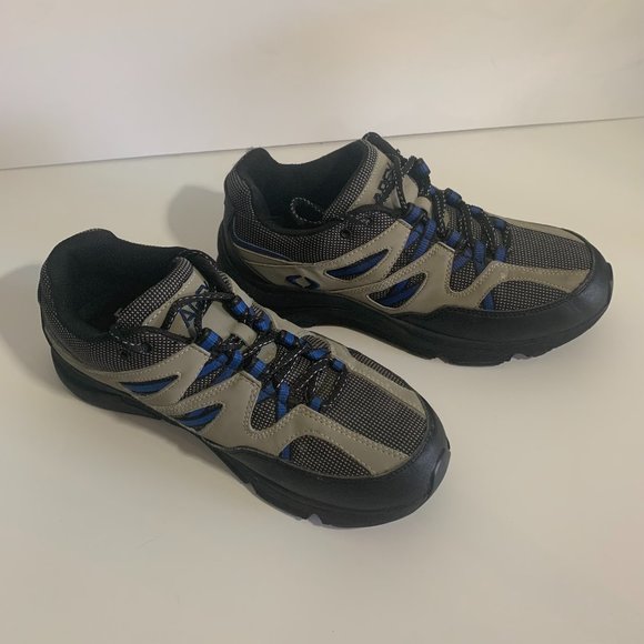 Apex Sierra Trail Runner Lace Up V753 Active Sneakers in Gray and Blue S… - Picture 2 of 8
